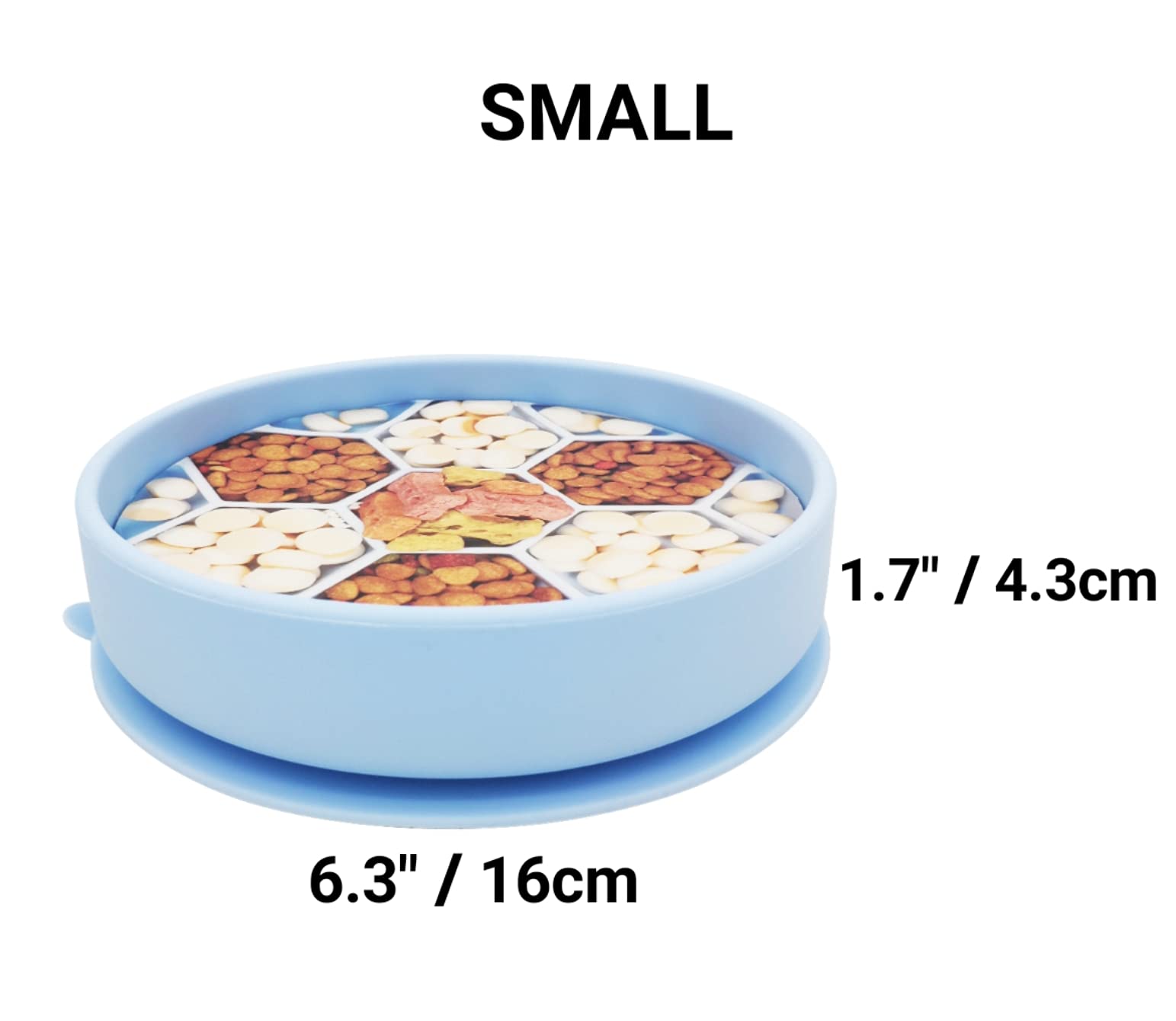 Mr. Peanut's Interactive Slow Feed Dog Bowl, Fun Healthy Bloat Stop Feeder (Small)