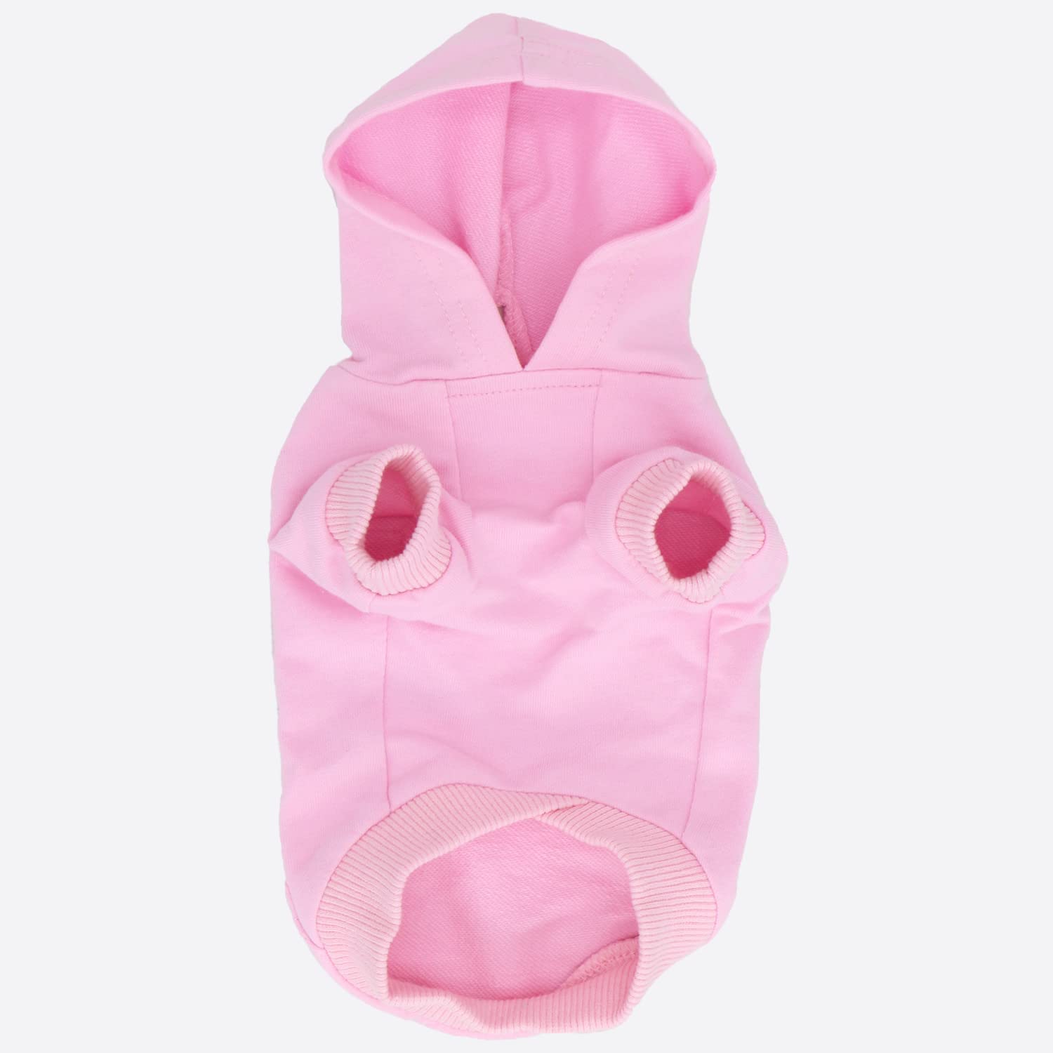 Lophipets Dog Cotton Hoodies Sweatshirts For Small Dogs Chihuahua Puppy Clothes Cold Weather Coat-Pink/S