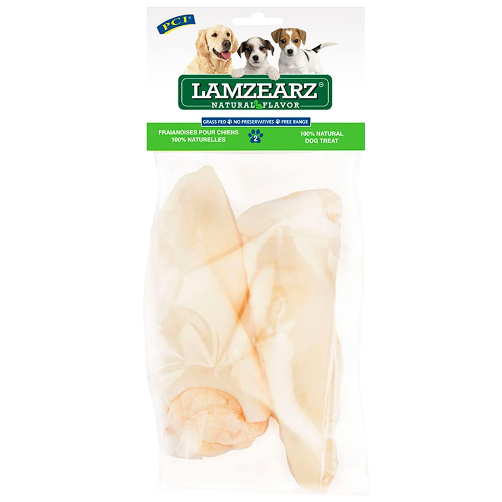 Pet Center, Inc. (PCI - Lamzearz - 2 Pack of Premium Lamb Ear Dog Treats
