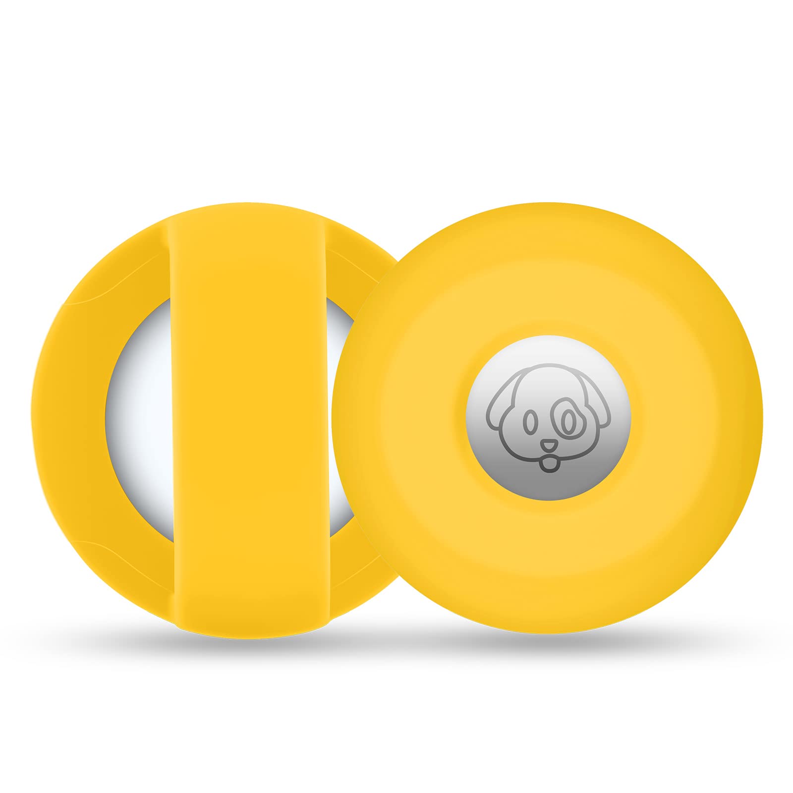 Airtag Holder For Dog Collar, Cibaabo Silicone Air Tag Case Cover Compatible With Apple Airtags For 0.8-1.2Inch Cat Pet Collar H