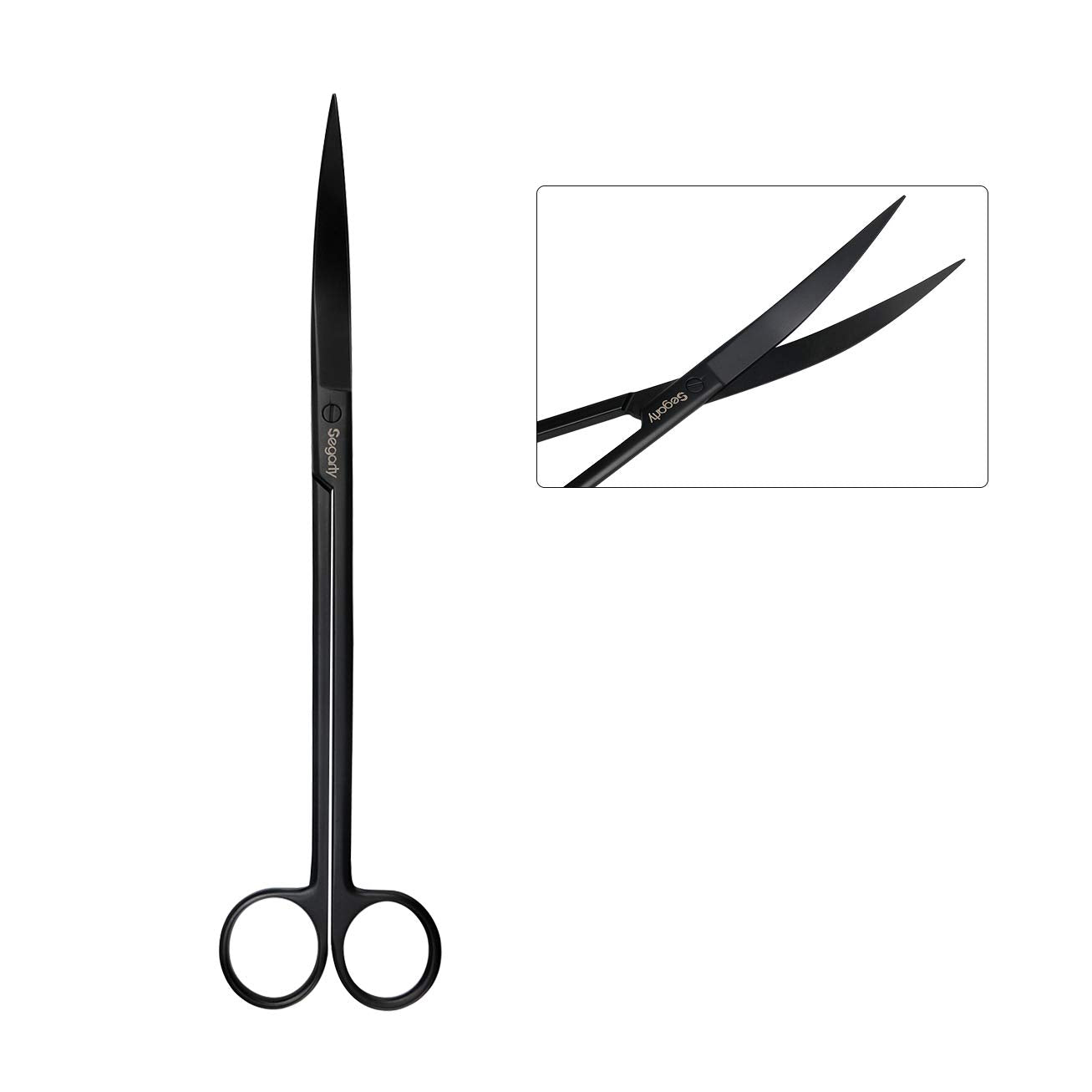 Segarty Aquarium Tools, 6 In 1 Stainless Steel Aquatic Plant Tweezers Scissor Spatula For Planted Freshwater Aquarium Landscapin