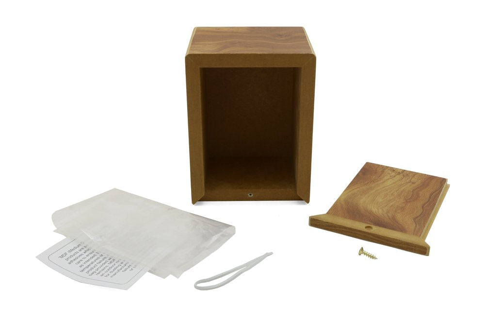 Near & Dear Pet Memorials Mdf Photo Urn, 85 Cubic Inch, Natural Finish