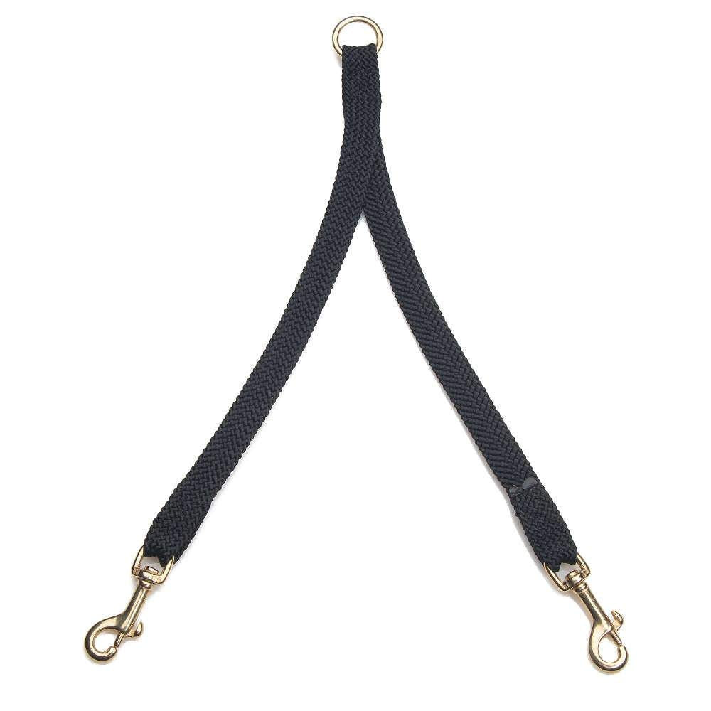 Mendota Pet 2 Dog Coupler - Dog Leash - Made In The Usa - Black, 9/16 In X 24 In