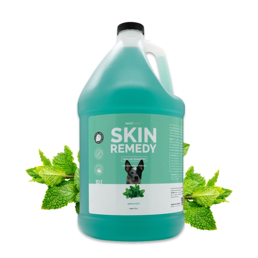 Bark2Basics Skin Remedy Dog Shampoo, 1 Gallon - Red Algae Based CTAB, Alleviates Coat Irritations Naturally, Promotes Healing fo