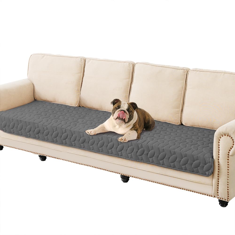 Ameritex Waterproof Pet Bed Cover Anti-Slip Dog Bed Blanket for Sofa and Furniture Waterproof New Pattern Design (Darkgrey, 30x8