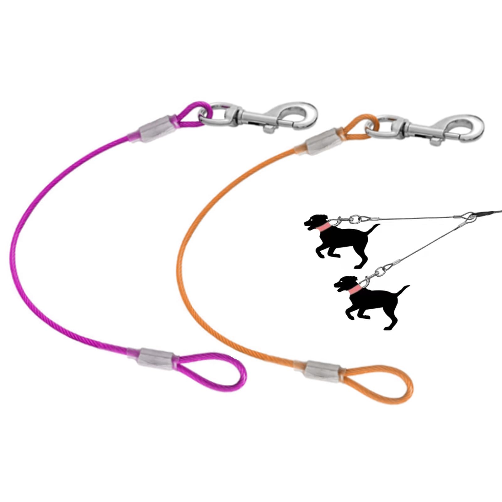 Chew Proof Dog Leash Extension,Support Add To Any Leash & Collar & Harness,Dog Lead Extender For Large And Medium Dogs Walking R