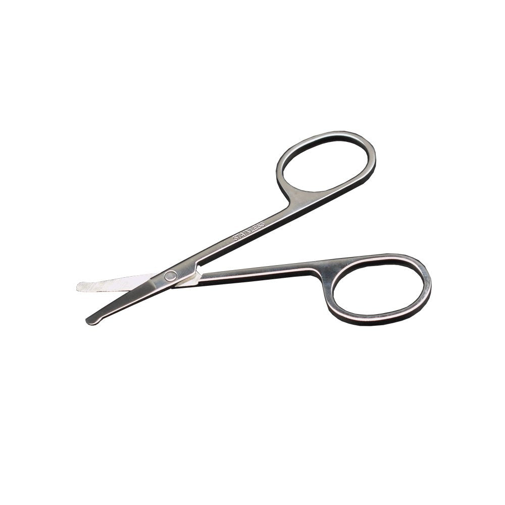 Motanar 3.5-Inch Stainless Steel Dog Pet Round-Tip Grooming Scissors For Nose, Ear, Face, Paw Hair