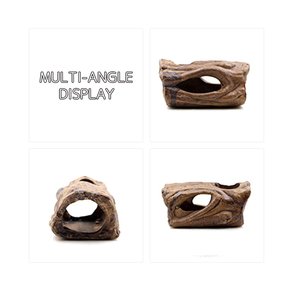 Creation Core Lizard Hideout Ceramic Branch Shape Snake Climbing Decor Reptile Habitat Decorations Aquarium Platform Hideouts Fish Shelter Hide Caves