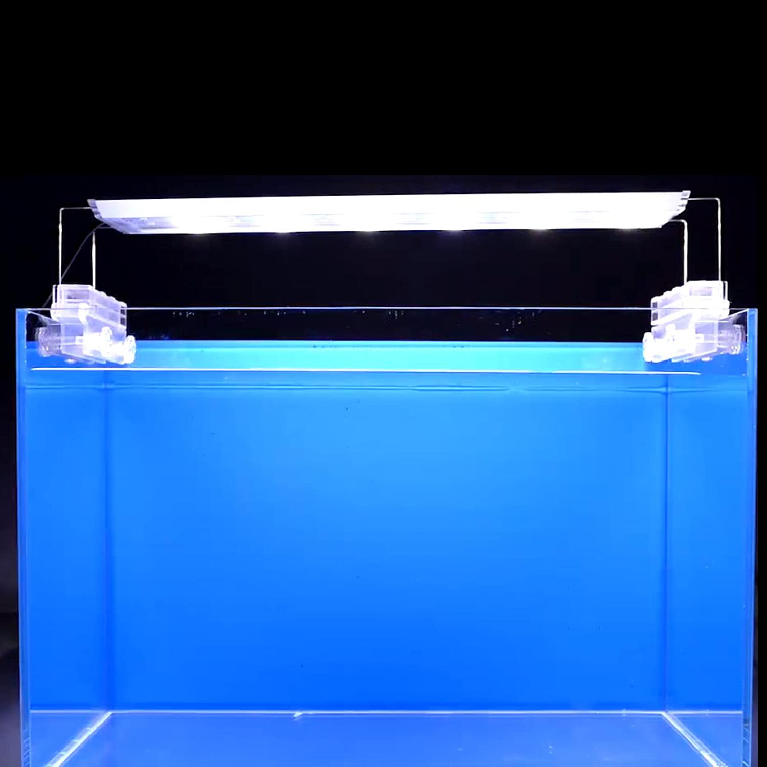 ELEBOX Aquarium Background Blue Black Fish Tank Background Picture 2 Sides Fish Backdrop for Aquarium Wallpaper 20 x 48