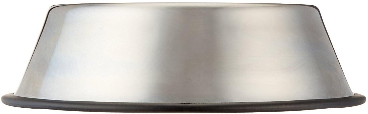 Chullbull Pet Products, Dog Bowls, Stainless Steel Pet Feeding Water Bowls Silver Plated | Rust Proof | AntiSlip | Stainless St