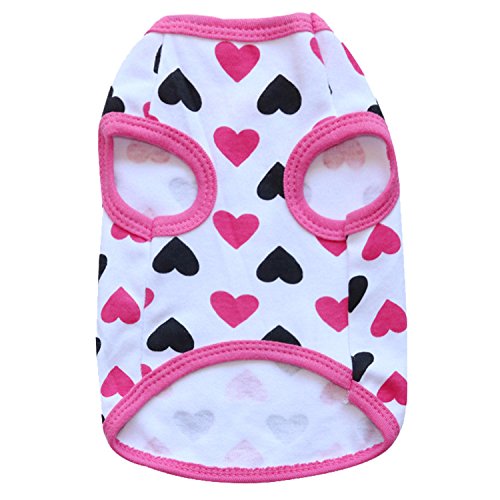 Droolingdog Small Dog Tshirt Pet Shirt For Cat Large Dog Shirts Cat Clothes, Large, Pink