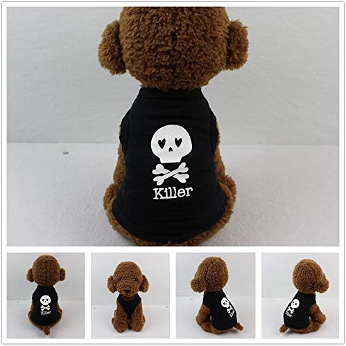 Dog Clothes For Small Dogs Apparel Chihuahua Clothes Boy Puppy Outfits Pet Tshirts Cat Security Shirts Black Tiny Doggie Vest Xs
