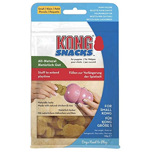KONG - Snacks - All Natural Dog Treats Classic Rubber Toys - Puppy Recipe for Large Puppies (11 Ounce)