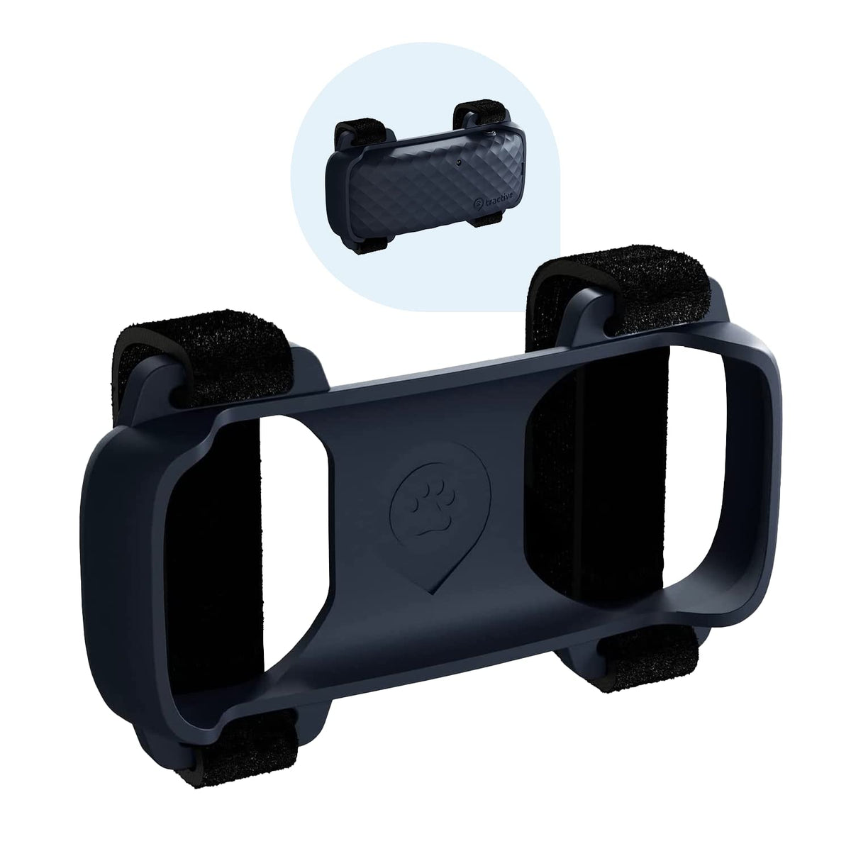 Tractive Gps Cat 4 Tracker Harness Attachment, For Cat Walks With Peace Of Mind, Velcro Straps, Black