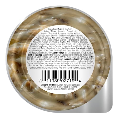 Nulo Freestyle Cat & Kitten Wet Food Signature Stew - Premium All Natural Grain-Free Food Topper With No Added Minerals or Prese