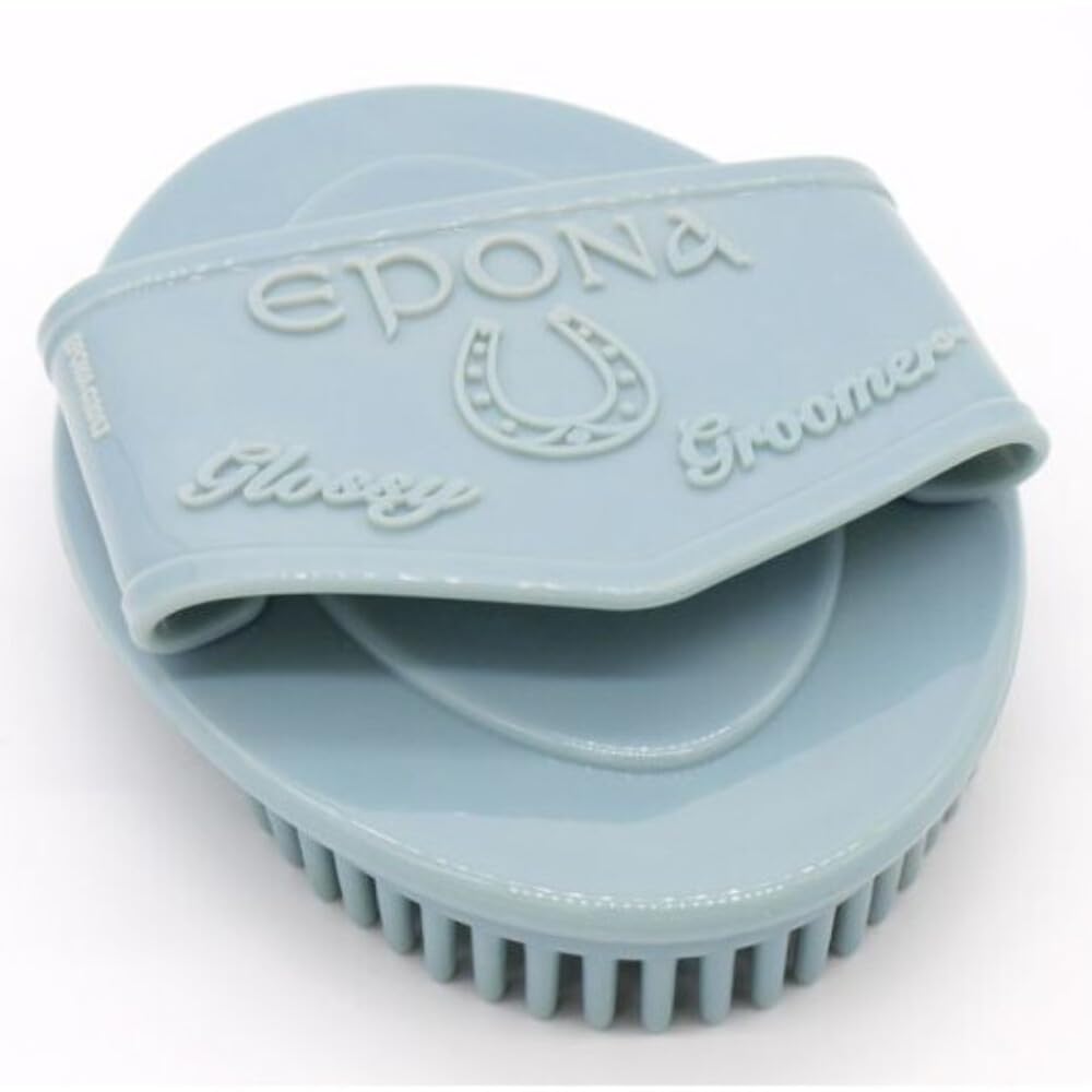 Epona Flexible Glossy Curry Comb For Horses - Lavender, Hot Pink, Grey - Unisex Adult Horse Owners/Handlers