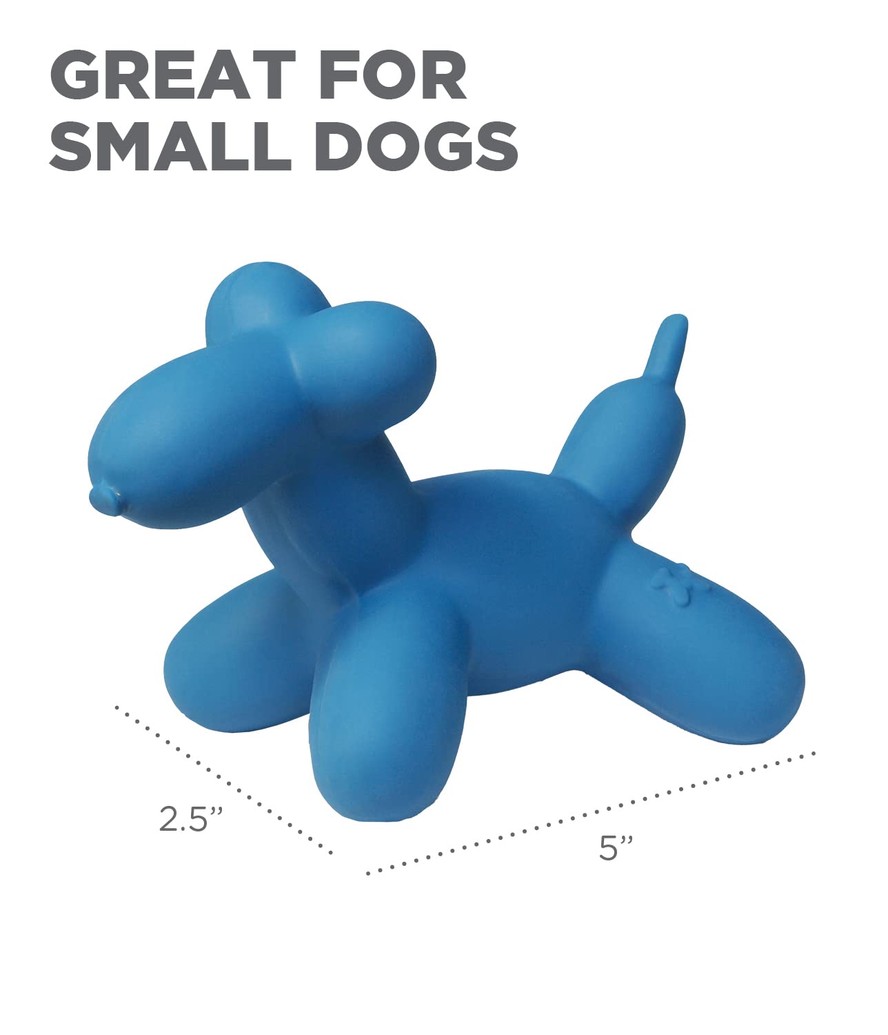 Outward Hound Latex Rubber Balloon Squeaky Dog Toy, X-Small, Blue, Model 79930XS