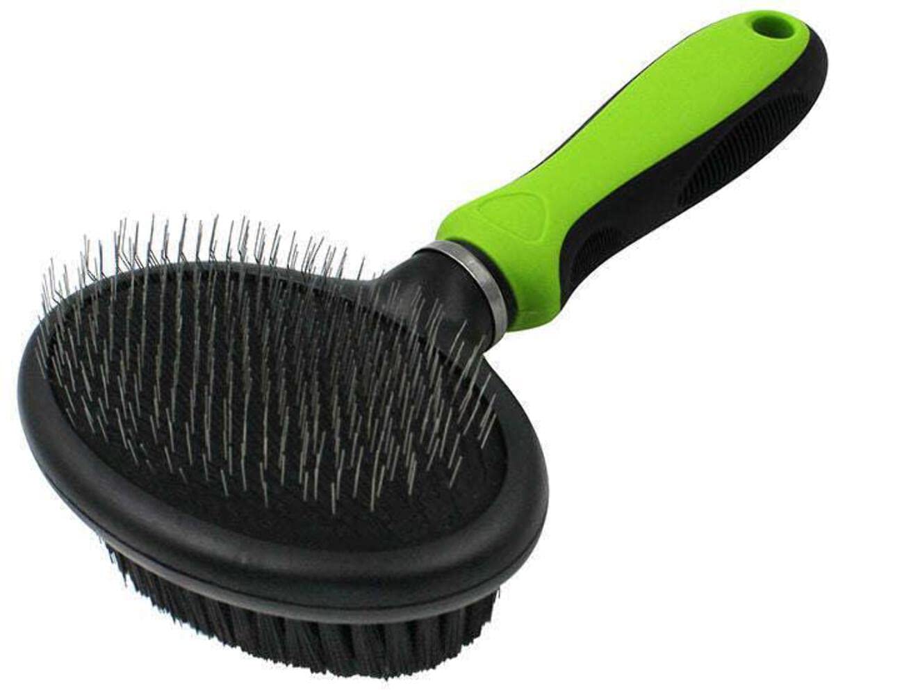 Pet Life A Flex Series 2-In-1 Dual-Sided Slicker And Bristle Grooming Pet Brush