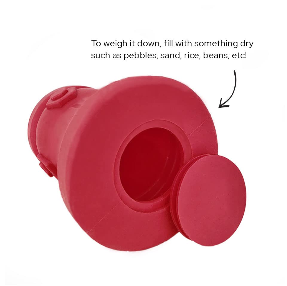 Bark Potty Silicone Potty Training Dog Fire Hydrant - 4"x7", Red, Model 7insiliconehydrant