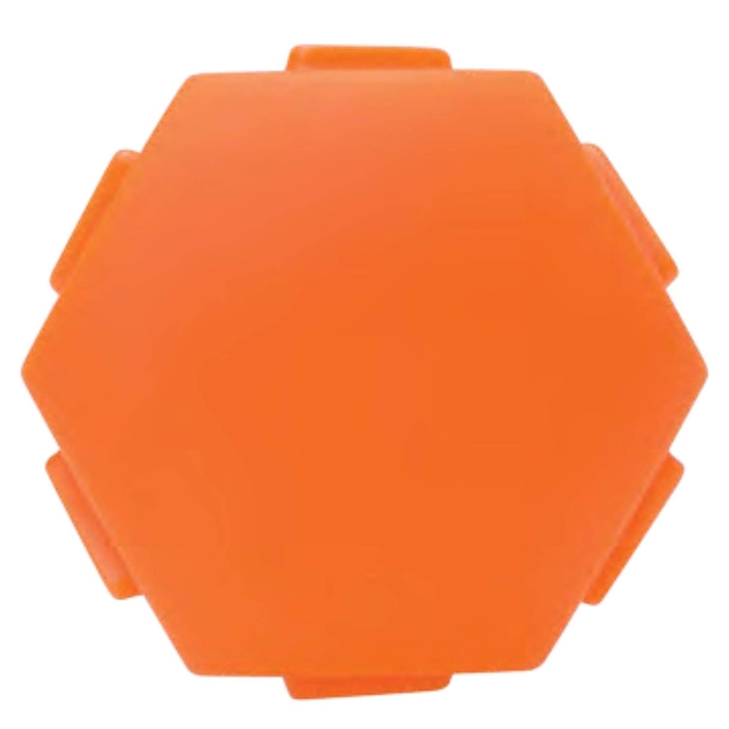 Avery Asd Hexabumper - Sporting Dog Floating Training Dummy With Hex Design & Throw Rope (Orange, 3'' Diameter Single Pack)