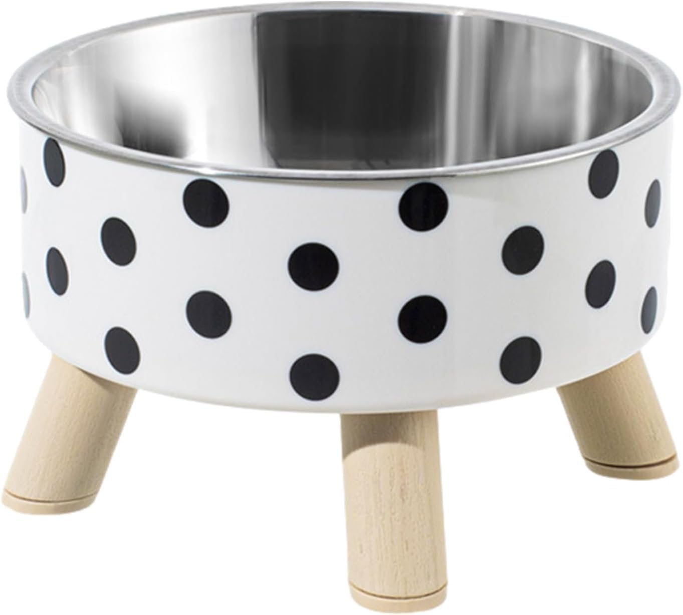 Mapple Creation AntiSkid Pet Feeder Bowl With Stainless Steel Dog Food & Water Bowl, Prevents Spills And Messes, Promotes Healt