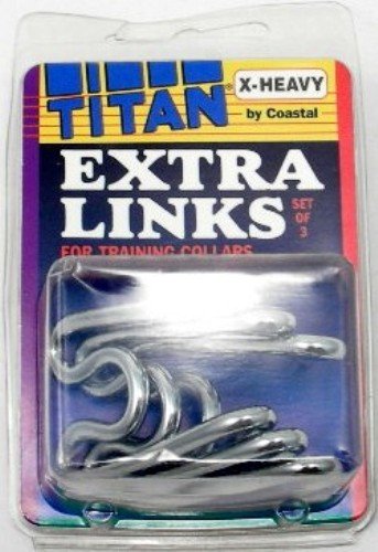 Coastal Pet Products Dcp5591Hxl 3-Pack Dog Chain Extra Hook Link, X-Large, Chrome