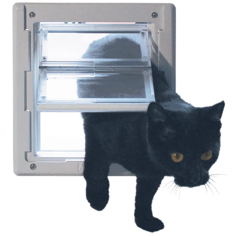 Ideal Pet Products Air Seal Pet Door, Small 6.63" x 7.25" Flap, White, ABS Thermoplastic, Model SAS