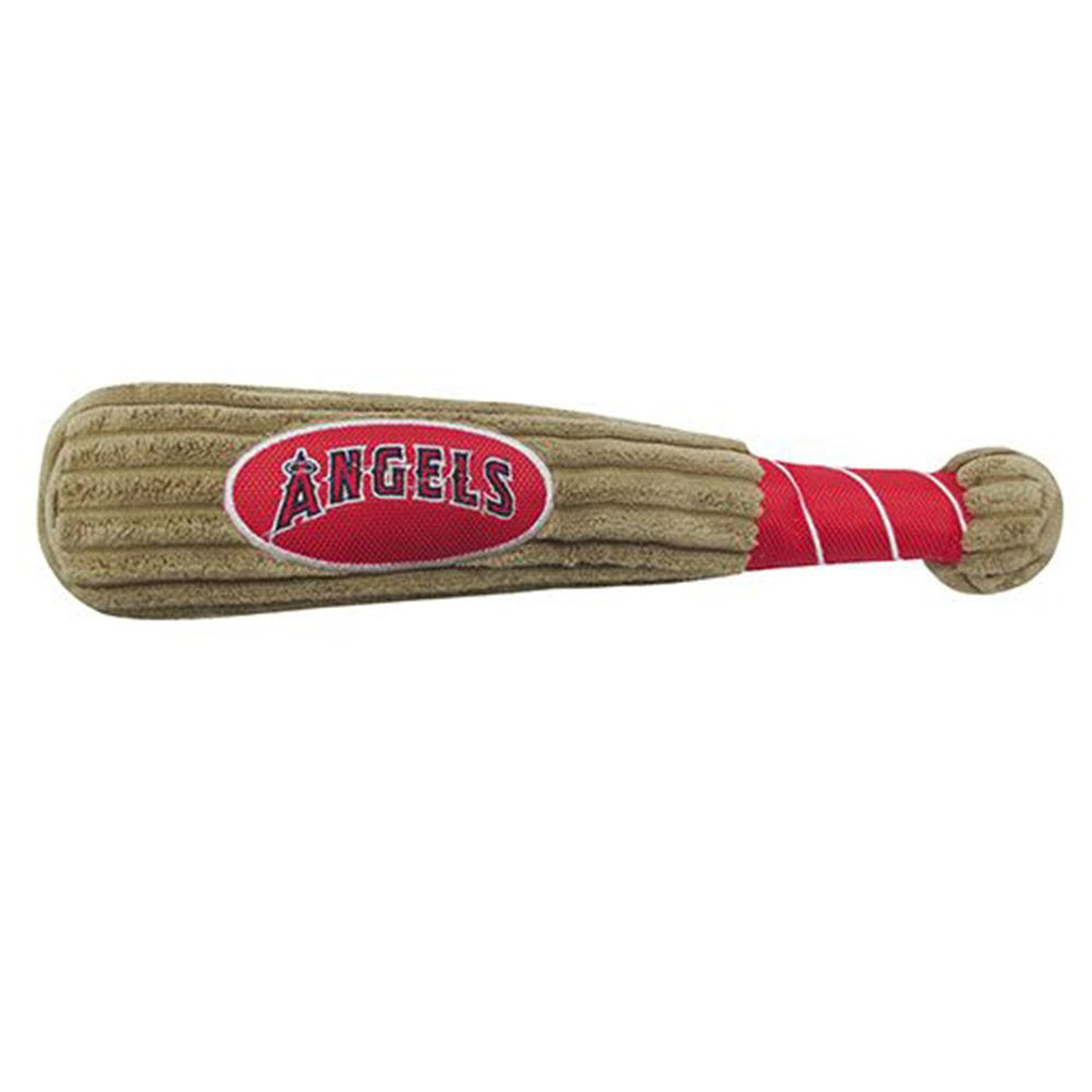 Mlb La Lakers Baseball Bat Toy For Dogs & Cats. Soft Corduroy Plush Dog Toy With Inner Squeaker, Mlb Chew Toys For Dogs Or Cats.