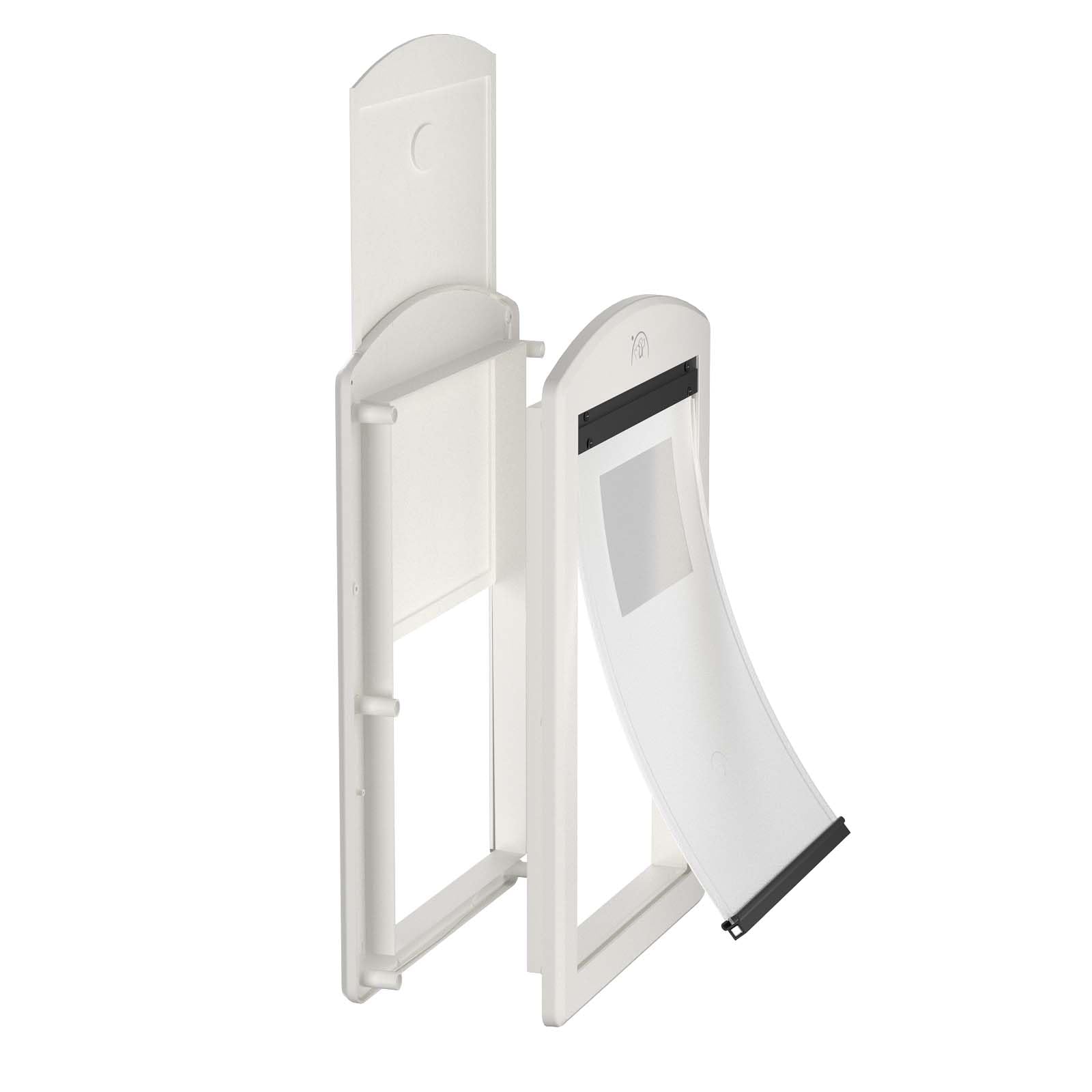 Pataplus Dog Door For Door,Door For Large Dogs And Pets, Strong Plastic Doggy Door And Large Dog Door With Sliding Lock Panel An