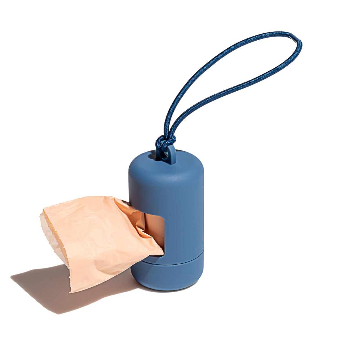 Wild One Dog Poop Bag Holder and Dispenser with Leash Attachment, Leak Proof, Easy Twist Top for Refills, Includes 1 Roll Poop B