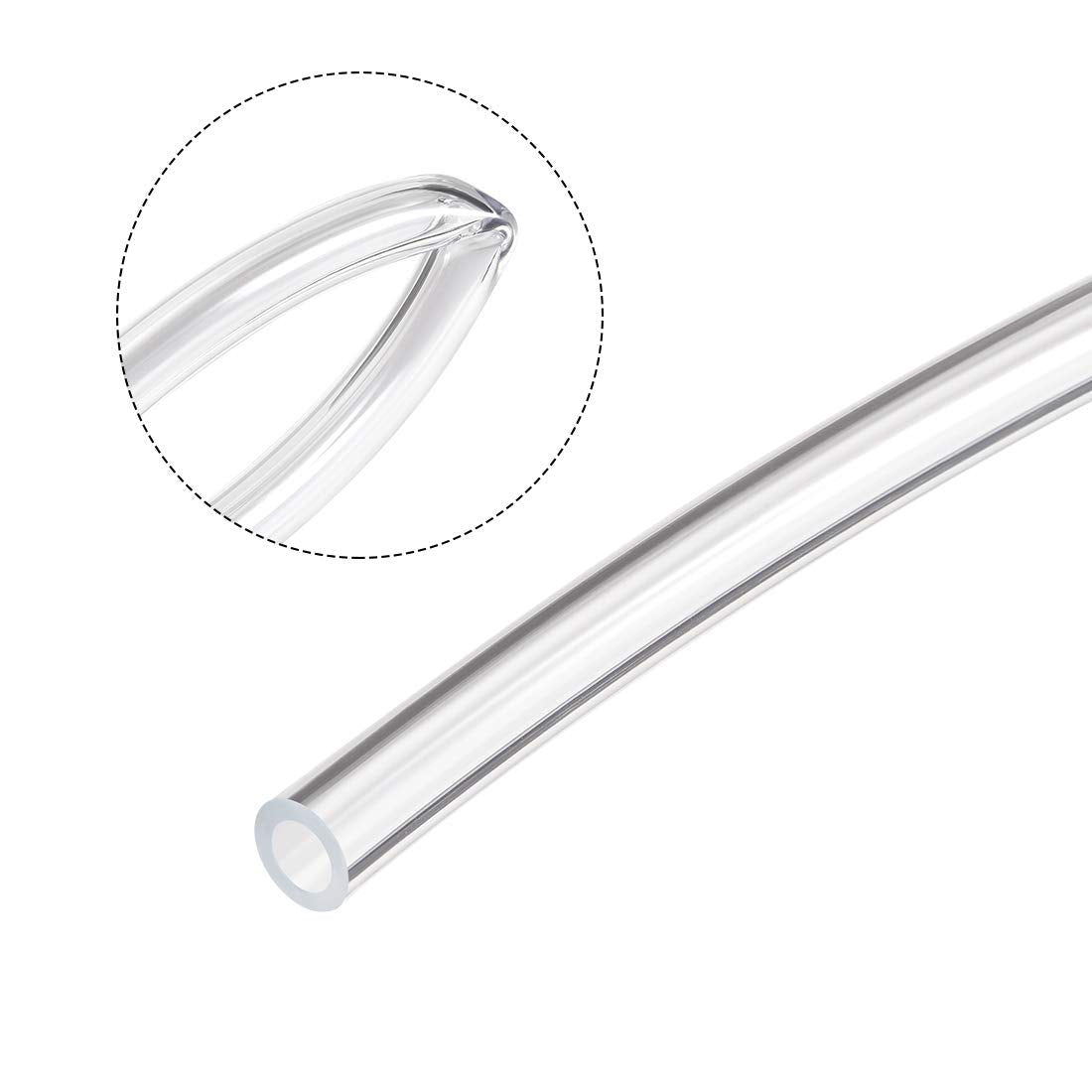 uxcell PVC Clear Vinyl Tubing for Aquarium/Fish Tank, 6mm ID x 8mm OD 2m