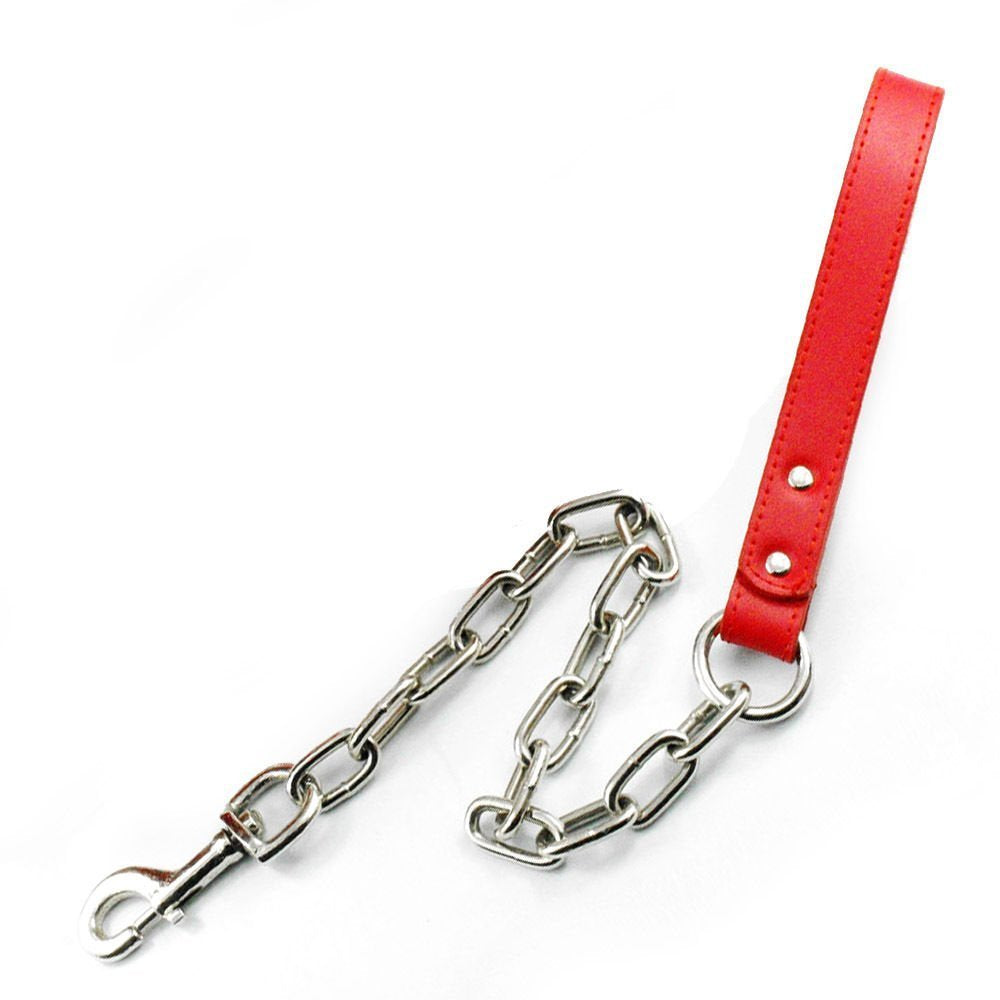 Dogs Kingdom 24'-32' Soft Leather Dog Harness&Leash Set Large For Pit Bull, Boxer, Bull Terrier