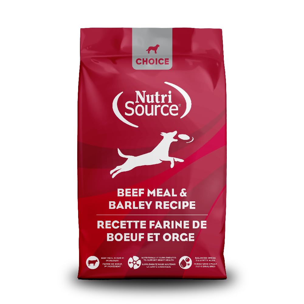 NutriSource Choice Dry Dog Food, Beef Meal & Barley Recipe, 40 lb.