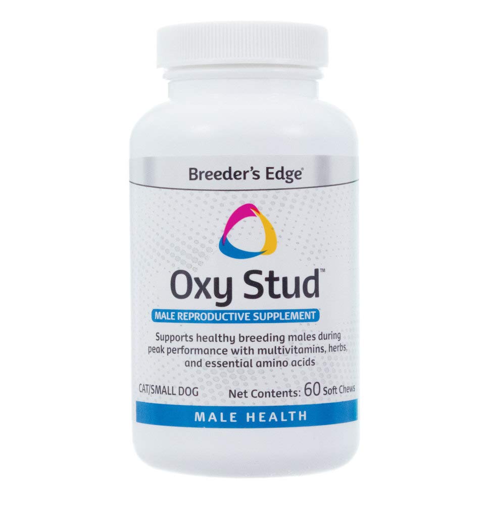 Revival Animal Health Breeders Edge Oxy Stud- Male Performance Supplement- for Small Dogs & Cats- 60ct Soft Chews