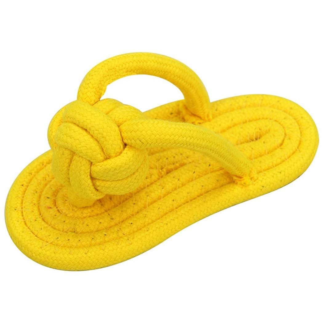 Psk Pet Mart Durable Dog Toy Bone For Teething Suitable Small And Medium Puppies, Slipper Rope (Color May Vary)
