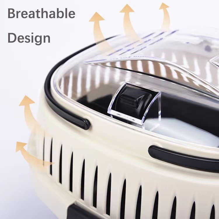 Kameiou Sky Blue Travel Small Animal Hamster Hedgehog Guinea Pig Cage Carrier For Hamster Hedgehog Ferret Guinea Pig Carrier Tra