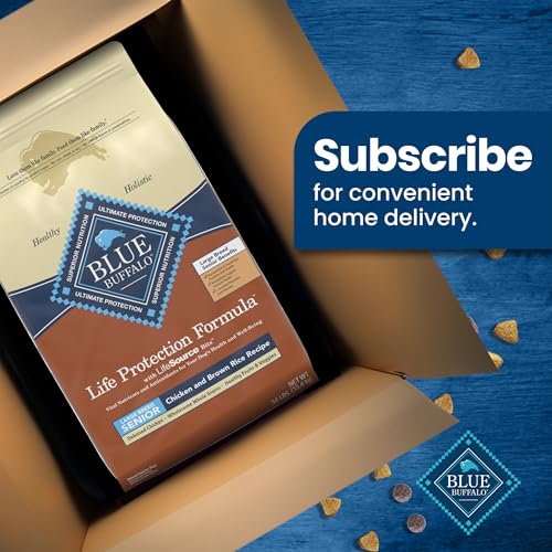Blue Buffalo Life Protection Formula Large Breed Senior Dry Dog Food, Promotes Joint Health and Immunity, Made with Natural Ingr
