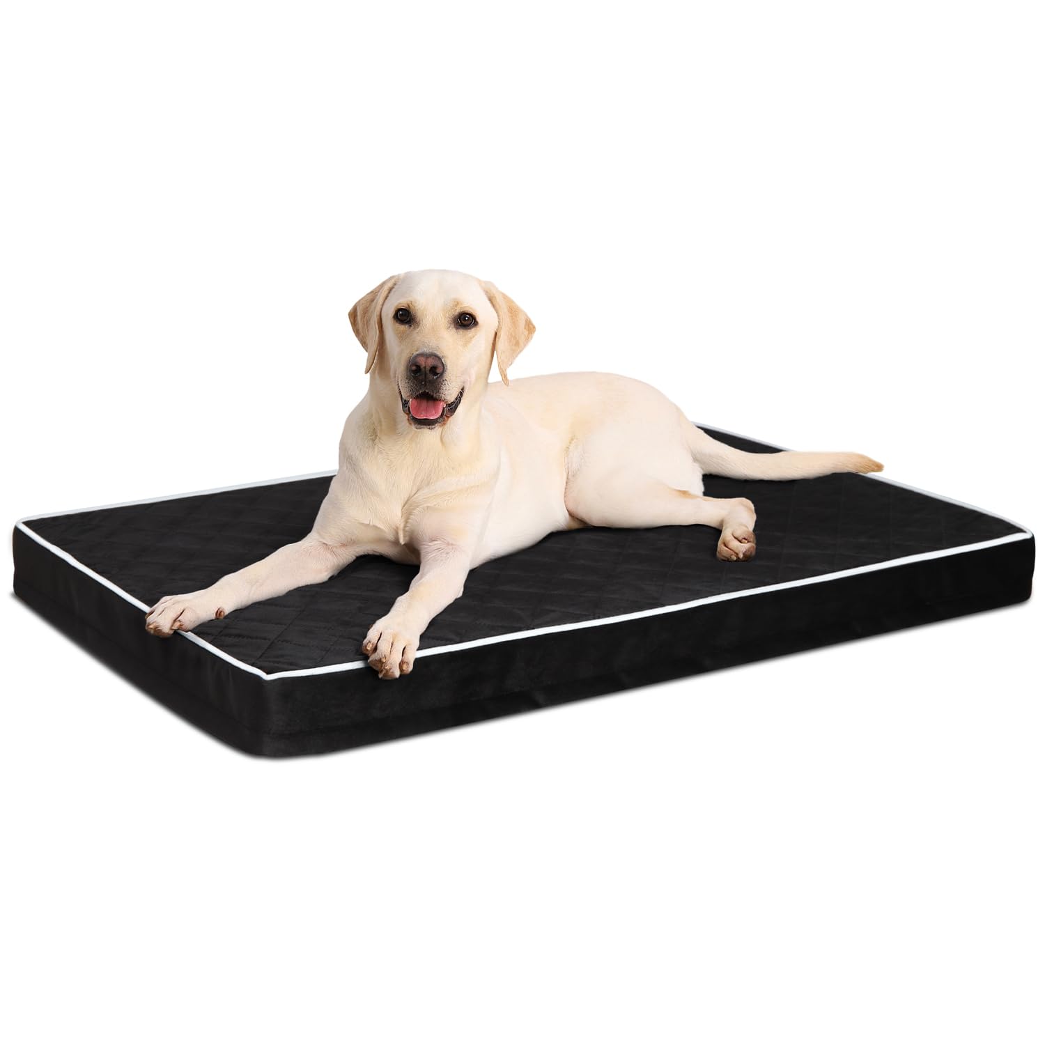 NUPIDA Orthopedic XL Dog Beds Large Sized Dog Waterproof Pet Kennel Pad with Removable Washable Cover and Non-Slip Bottom, 41x27