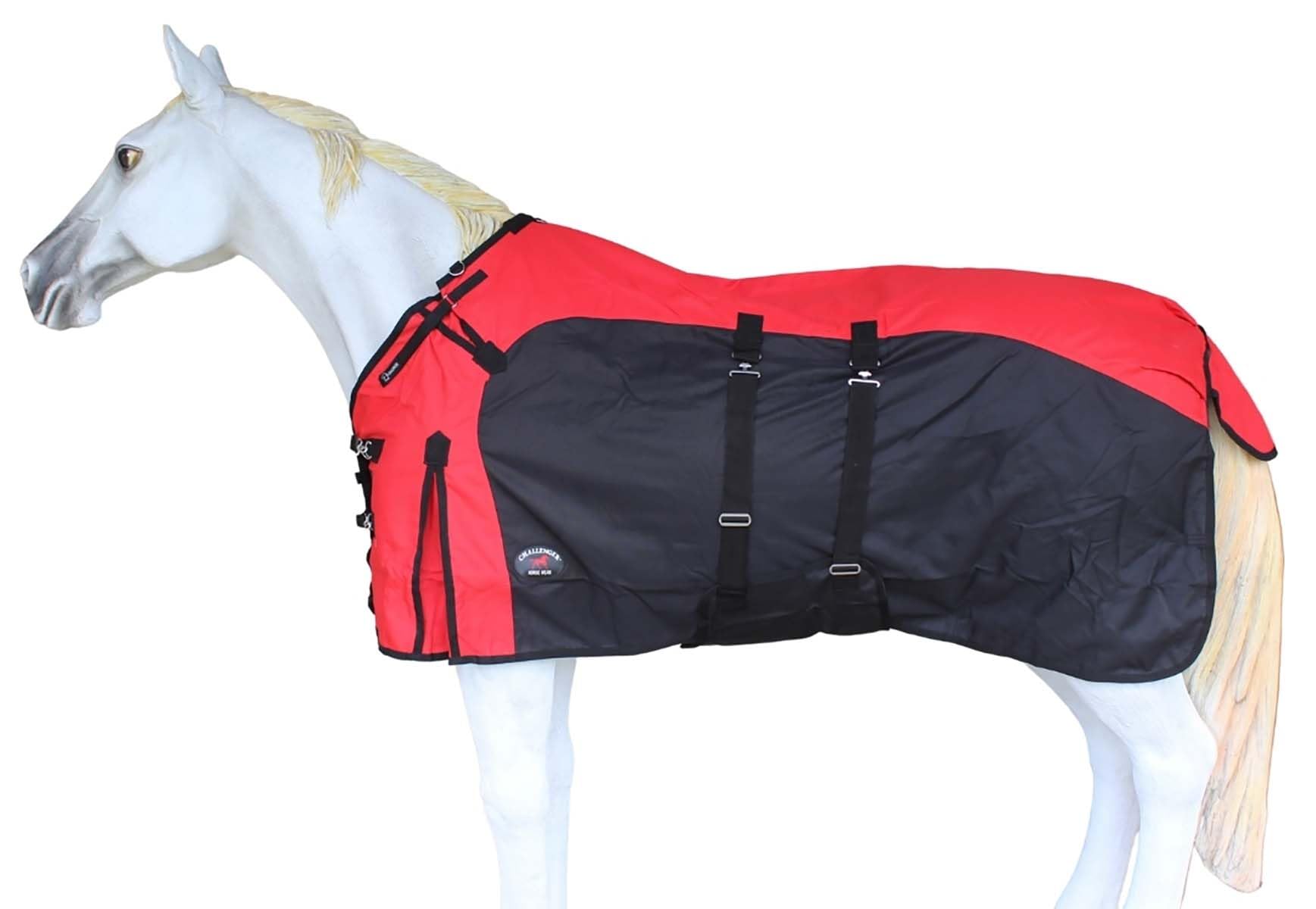 Challenger 80'' 1200D Turnout Waterproof Fleece Lined Medium Winter Blanket Sheet 386Lg
