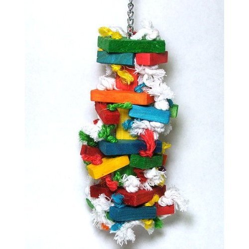 Caitec Bird Toy Knots Block 4In X 13In Medium