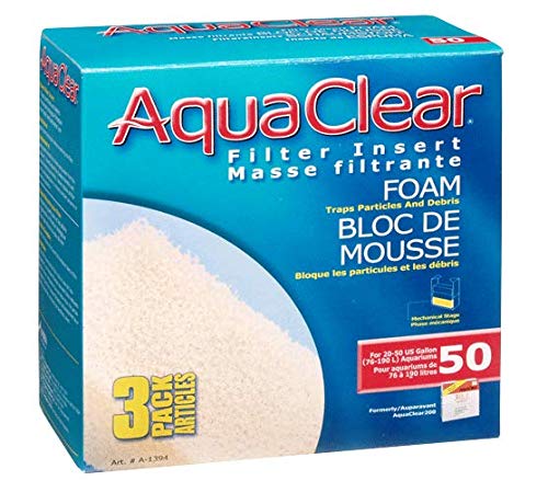 (6 Pack) Aquaclear 50 Foam Inserts (3 Inserts Per Pack / 18 Total Inserts)