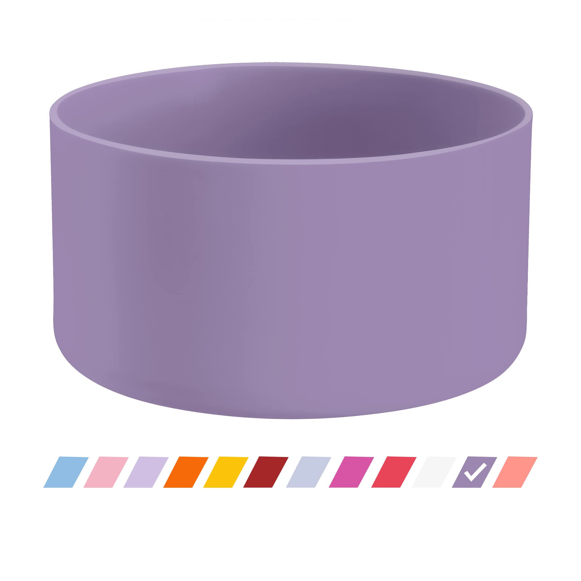 Vmini Protective Silicone Boot  Compatible With Hydro Flask And More Water Bottles  Anti-Slip Bottom Sleeve Cover (32-40 Oz  Thistle) -Like New