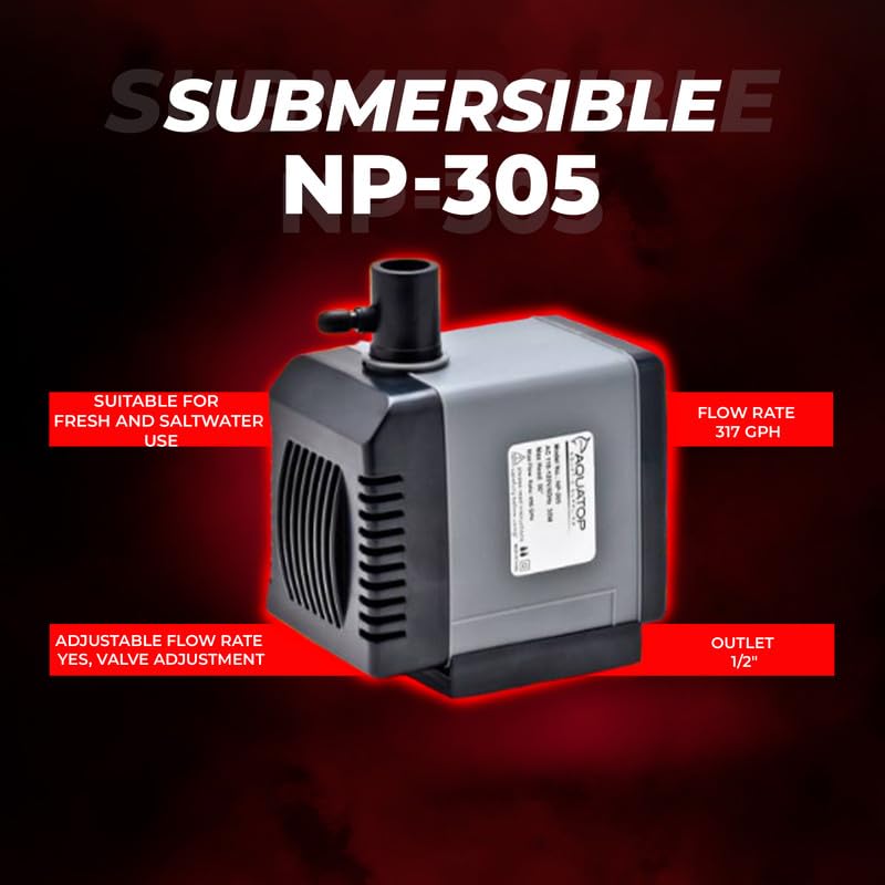 Aquatop Np-305 Aquarium Submersible Pump