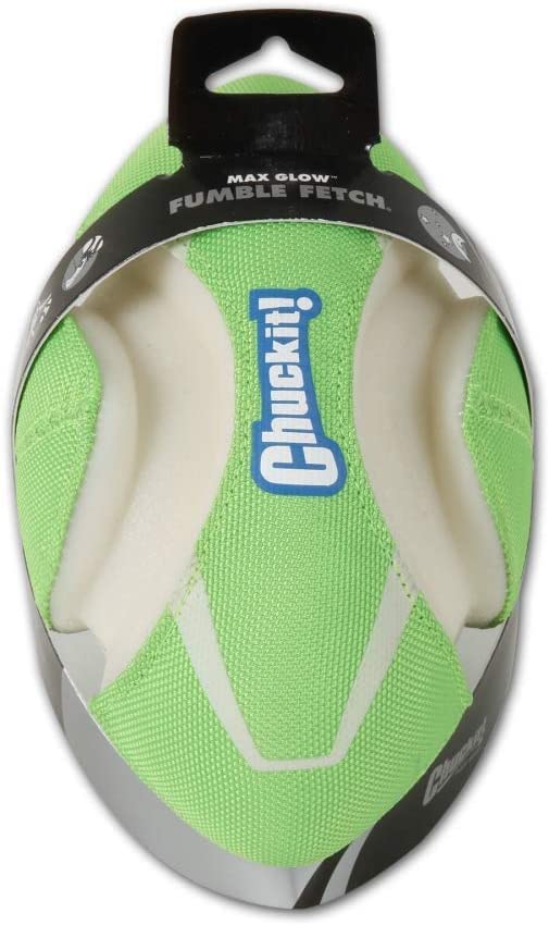 Chuckit! Max Glow Fumble Fetch Dog Football Dog Toy