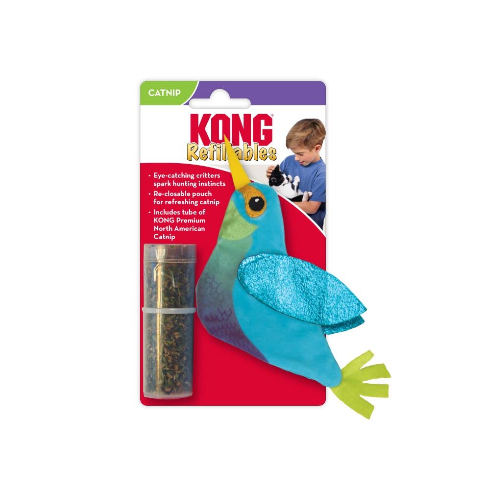 Kong Company 38745808: Refillables Critter Catnip Cat Toy, Hummingbird