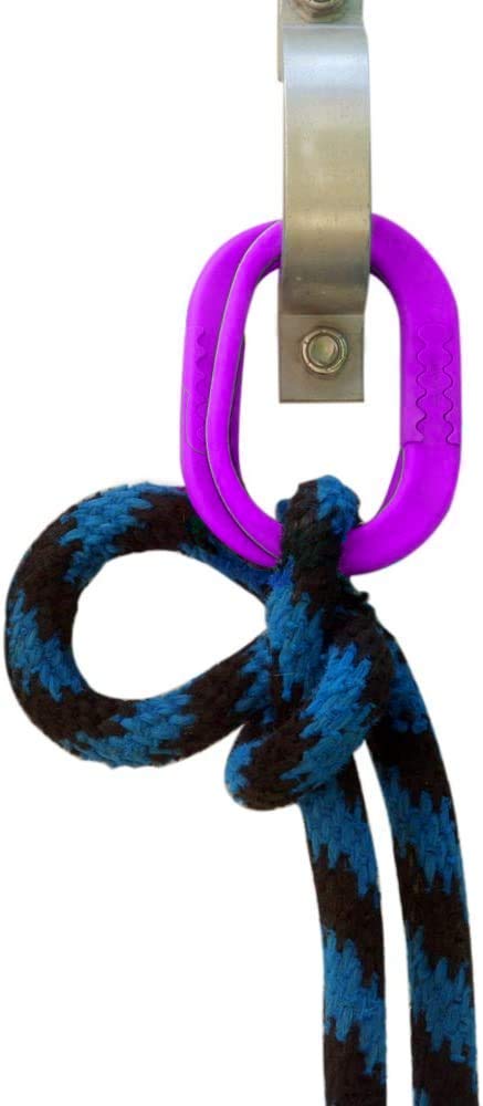 Safety Tie Injuries Preventing Horse Tether Tie - Portable & Reusable Breakaway Horse Tie - Safety For You & Your Horse - Quick Release Horse Tie - 5 Customizable Loop Setting - 2Pcs (Light Purple)