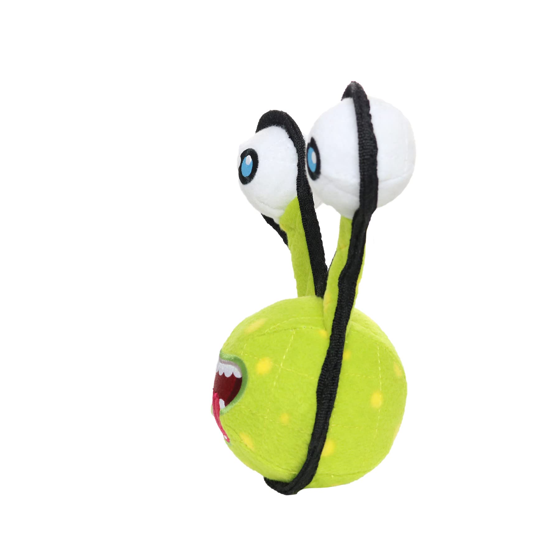 TUFFY - World s Tuffest Soft Dog Toy - Alien Ball Green-2eyes - Squeakers - Multiple Layers. Made Durable, Strong & Tough. Inte