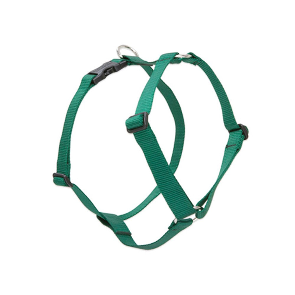 Lupinepet Basics 1/2' Green 12-20' Adjustable Roman Dog Harness For Small Dogs