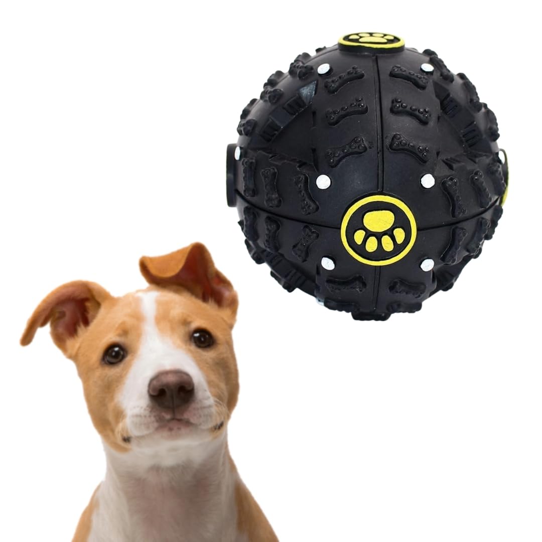 Sage Square Gaint Size Musical Ball Treat Toy, Fun & Festive Pet Toy for Hours of Entertainment, Festive Pet Plaything, Interact