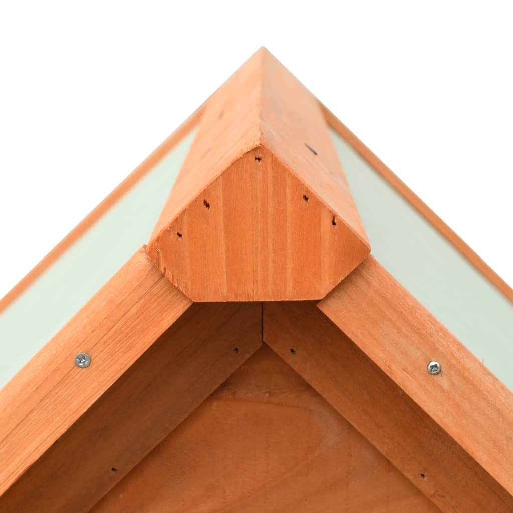vidaXL Dog House - Solid Pine & Fir Wood Construction - Weather-Resistant - Easy Assembly - Suitable for Outdoor Use - Rustic Charm